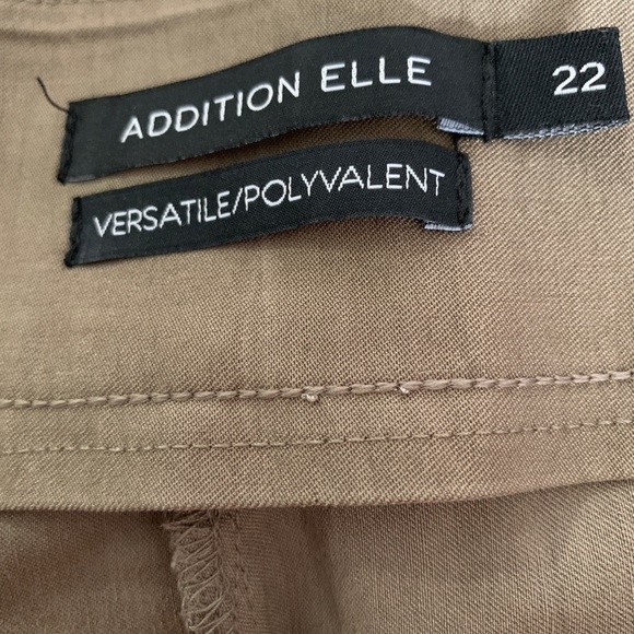 Addition Elle Cropped Khaki/Tan Pants - Picture 2 of 3